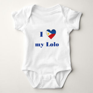I Love My Lolo 1 Baby Bodysuit