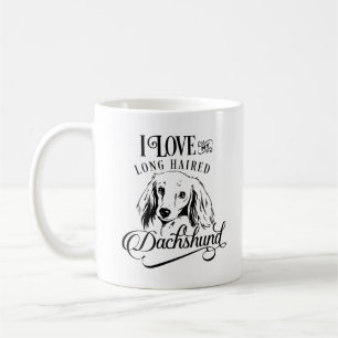 I Love My Long Hair Dachshund Coffee Mug