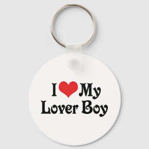 I Love My Lover Boy Keychain