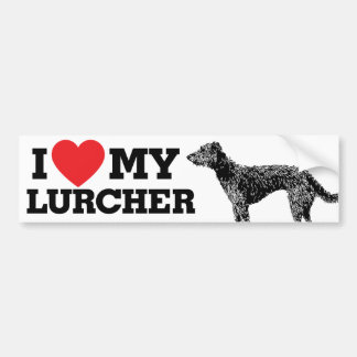 I love my Lurcher Bumper Sticker