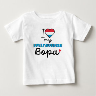 I Love My Luxembourger Bopa cute Baby T-Shirt