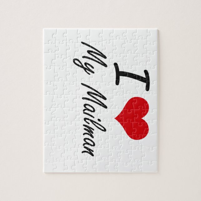 I Love My Mailman Jigsaw Puzzle (Vertical)