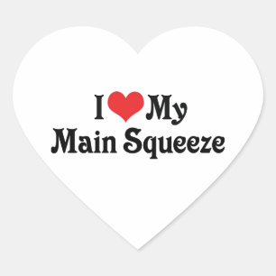 I Love My Main Squeeze Heart Sticker