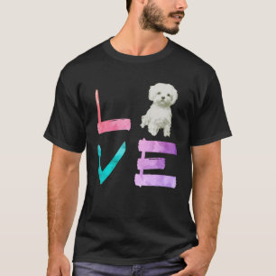 I Love My Maltese Dog   T-Shirt