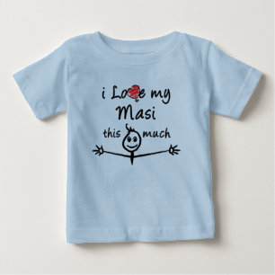 I love my Masi! (Maternal Aunt) Baby T-Shirt