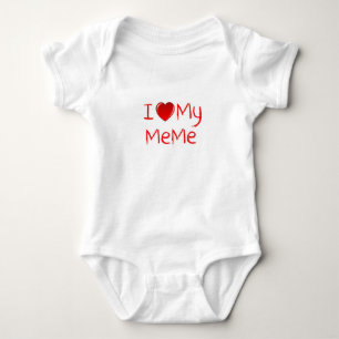 I Love My MeMe Infant & Toddler T-Shirt Baby Bodysuit