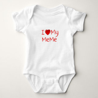 I Love My MeMe Infant & Toddler T-Shirt Baby Bodysuit