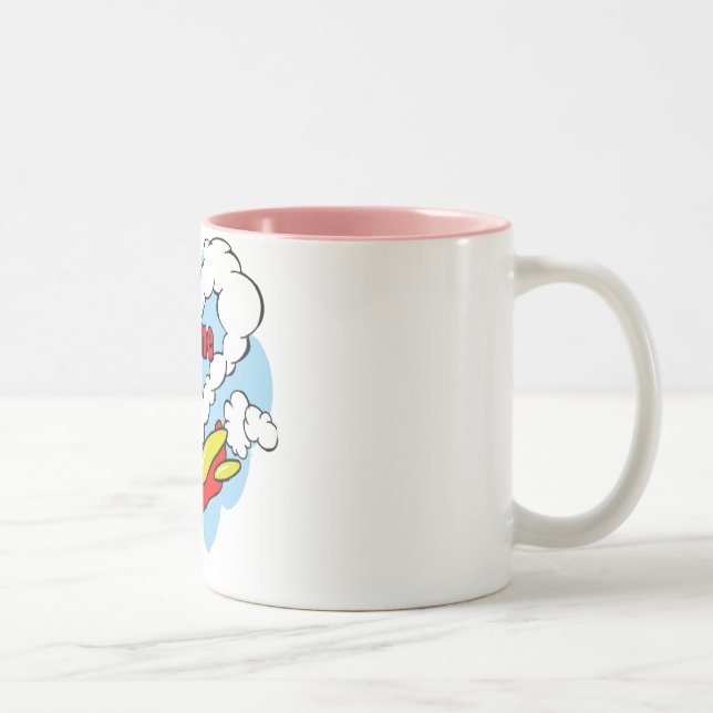 I love My Meme Rag Doll & Hearts Two-Tone Coffee Mug (Right)