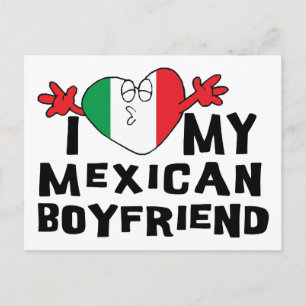 I Love My Mexican Boyfriend Postcard
