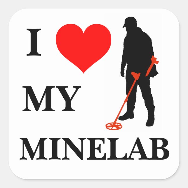 I love my Minelab decal sticker (Front)