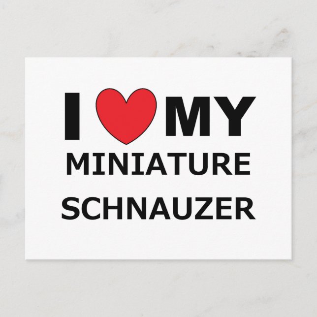 i love my mini schn postcard (Front)