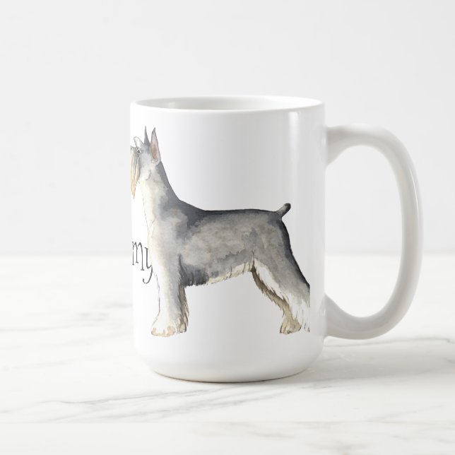 I Love my Miniature Schnauzer Coffee Mug (Right)