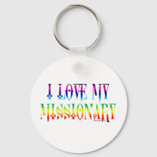 I LOVE MY MISSIONARY KEYCHAIN