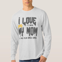 I love my mom Basic Long Sleeve grey
