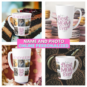 I Love My Mom Create Your Own Mothers Name Latte Mug