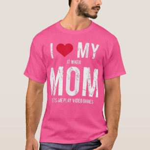 I Love My Mom Tee Teen Boy Video Games 