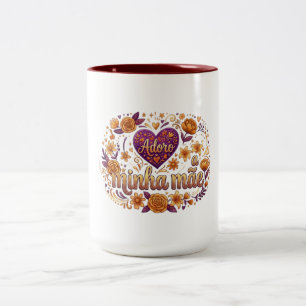 I love my mom, Two-Tone coffee mug