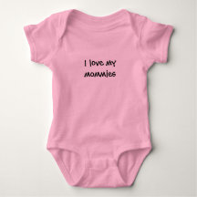 "I love my mommies" Baby Bodysuit