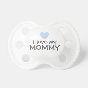 I Love My Mommy Blue Baby Boy Pacifier