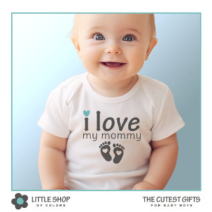 I Love My Mommy Customizable Baby Bodysuit