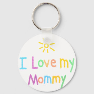 I Love My Mommy Keychain