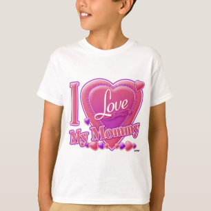 I Love My Mommy pink/purple - heart T-Shirt