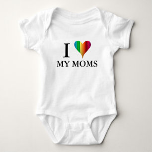 I Love My Moms/Dads Baby Bodysuit