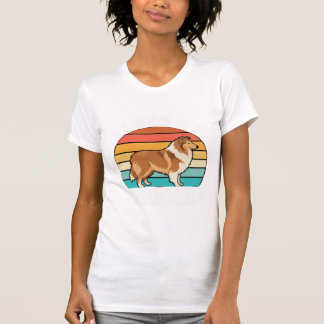 I Love My Moose Retro Collie Dog T-Shirt