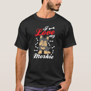 I Love My Morkie Yorkie Maltese Dog T-Shirt