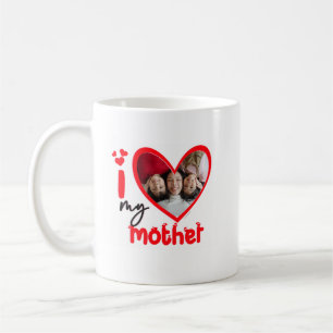 I Love My Mother Photo Gift Classic Mug, 11 oz  Coffee Mug
