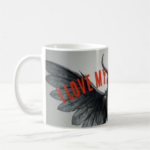 I Love My Mothman Coffee Mug