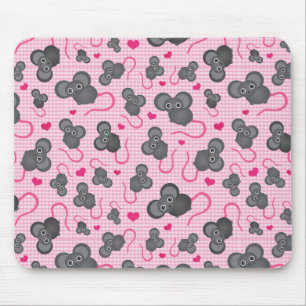 I love my mouse pattern in pink pad