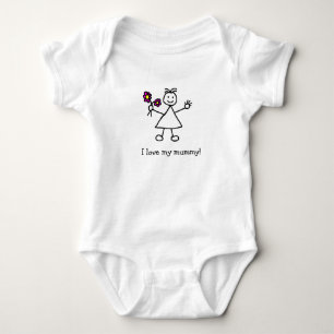 I love My Mummy Girl Baby Bodysuit