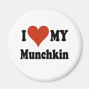 I Love My Munchkin Merchandise Magnet