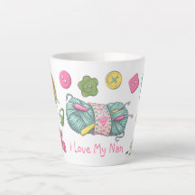 I Love My Nan Crochet Week Latte Mug