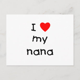 I love my nana postcard