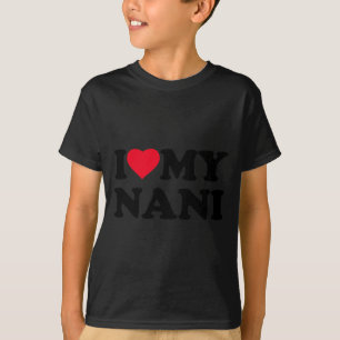 I Love My Nani Heart Grandma Family Long Sleeve T-Shirt