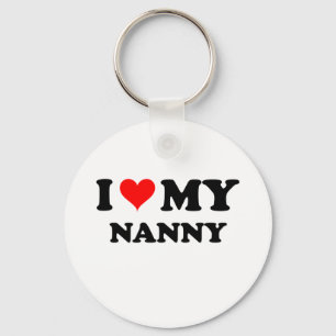 I Love My Nanny Keychain