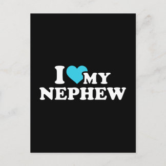 I love my nephew postcard