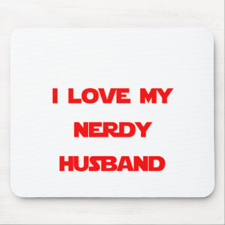 I Love My Nerdy Husband Mouse Pad