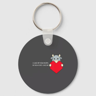 I Love My New Heart Loves Me Heart Health Awarenes Keychain
