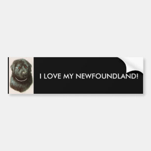 I LOVE MY NEWFOUNDLAND! BUMPER STICKER
