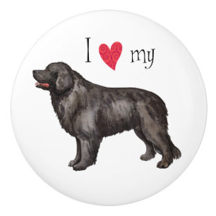 I Love my Newfoundland Ceramic Knob