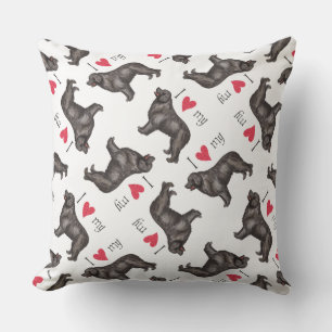 I Love my Newfoundland Outdoor Pillow