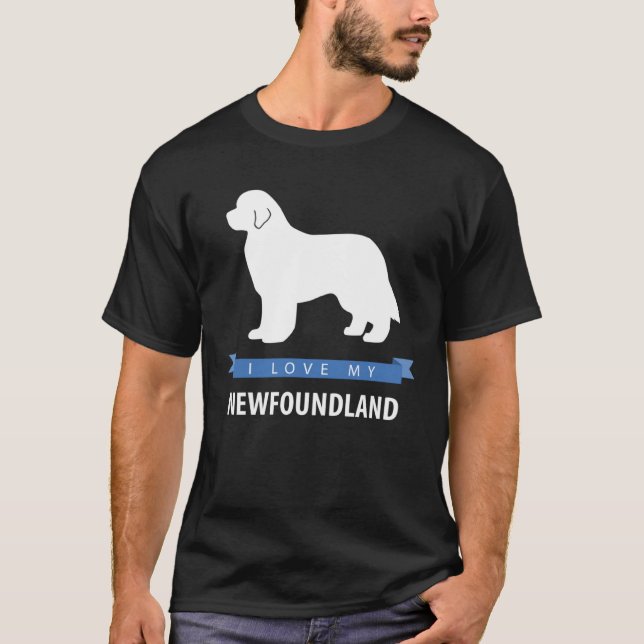 I Love My Newfoundland T-Shirt (Front)