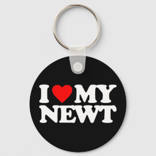 I LOVE MY NEWT KEYCHAIN
