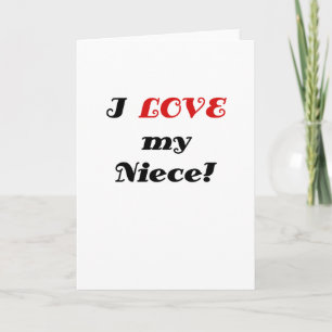 I Love my Niece Card