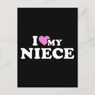 I love my niece postcard