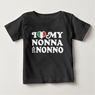 I Love My Nonna and Nonno Baby T-Shirt