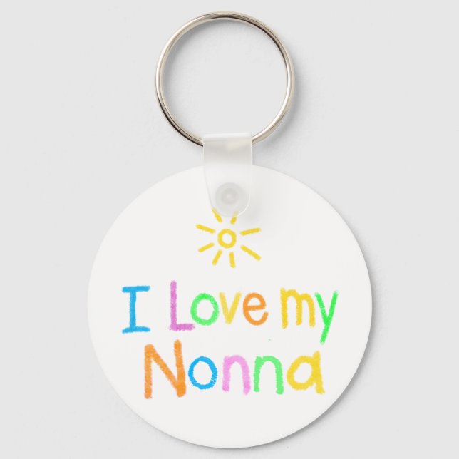 I Love My Nonna Keychain (Front)